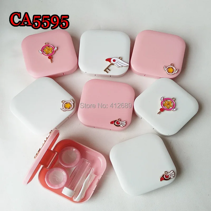 

contact lens case small metal card captor sakura deco travel box CA5595