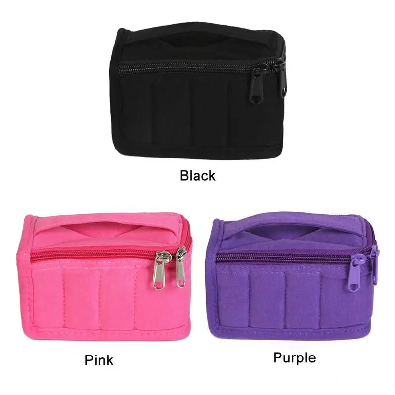 

8 Grid Essential Oil Package Cotton Portable Sub-bottle Storage Bag Travel Essential Oil Shockproof Package Home Organizer