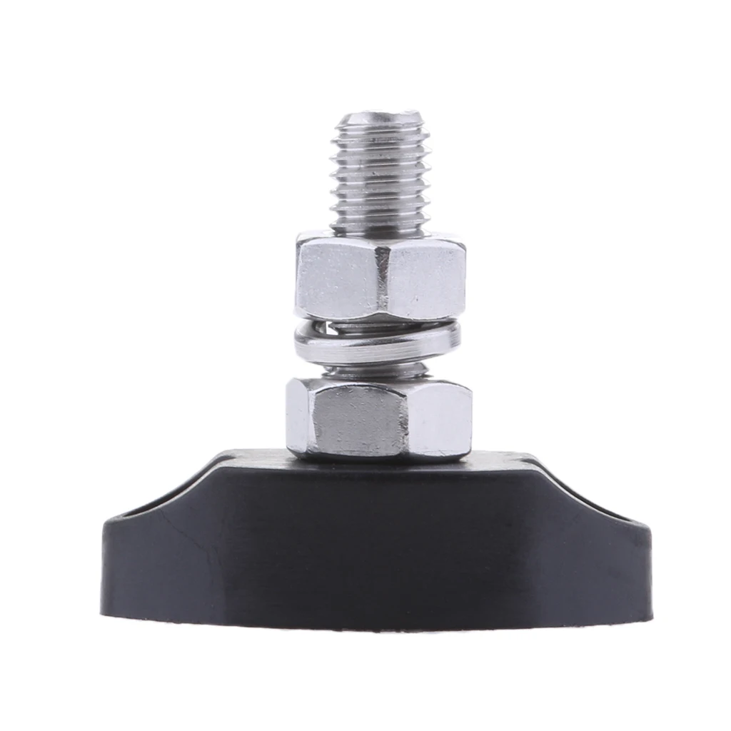 

6mm Black Stainless Steel Single Stud Power Junction Block Fireproof Insulated Materials For Boat/Yachts/Car/Truck/RV etc