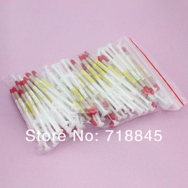 100 pcs الكثير الذهب الحقنة بقيادة IC VGA وحدة المعالجة المركزية XBOX360 Heaksink المركبات معجون حراري