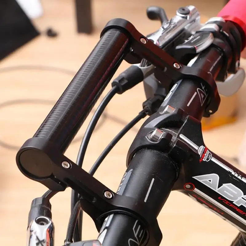 15cm MTB Bike Aluminium Alloy Double Handlebar Frame Extension Mount Holder