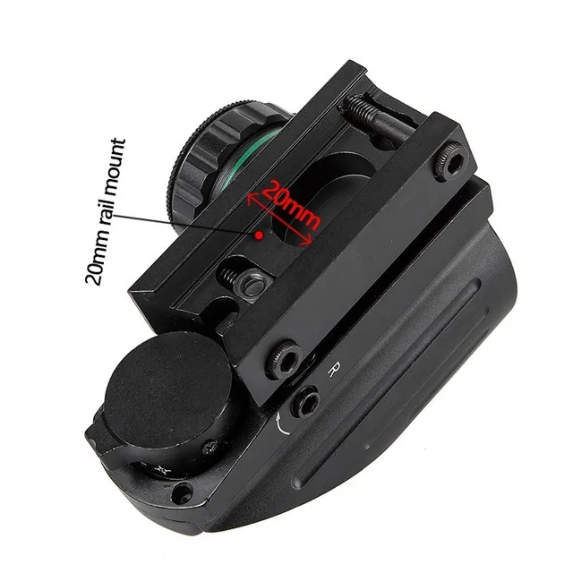 Reflejo táctico láser rojo verde 4 retícula holográfica proyectada mira telescópica pistola de aire caza 11mm/20mm Rail Mount AK - Imagen 4