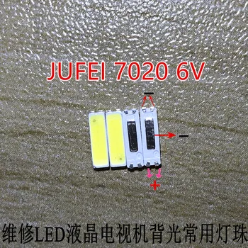 

500pcs Original JUFEI LED 7020 light-emitting Light Beads High Power1W 6V 90LM Cool white For LED LCD TV Backlight new