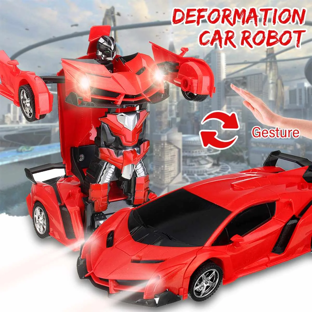 

1:18 Remote Control Transformer Gesture Sensing rc Car Transformation Robots Models Collision Manual Deformation RC Car Gift Toy