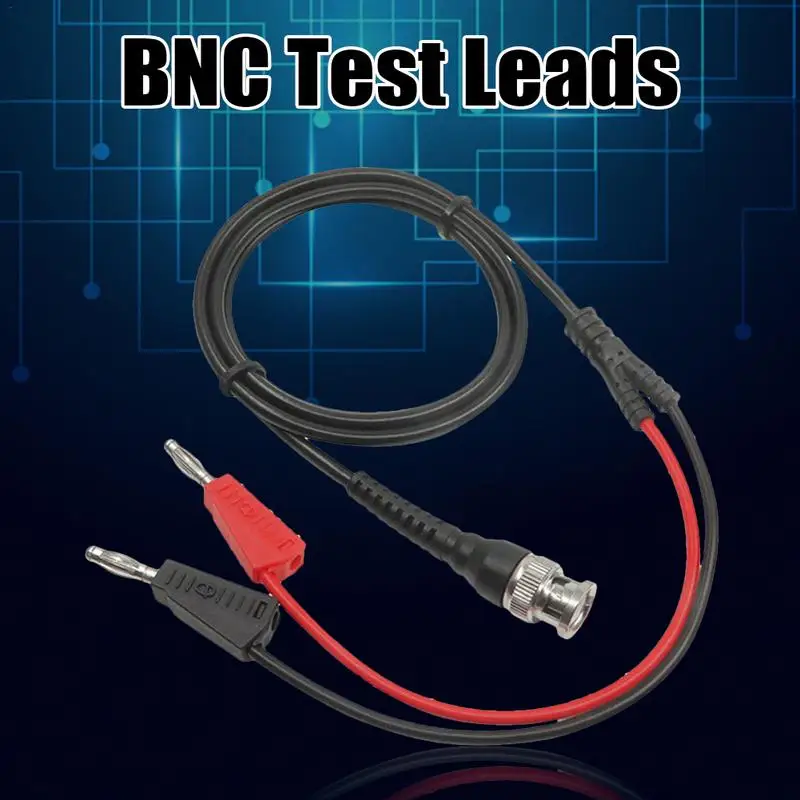 120 см BNC Q9 для двойных 4 мм Штабелируемых банановых штекеров с тестовыми выводы