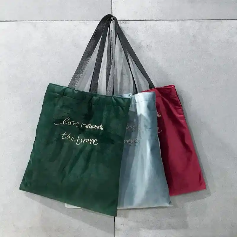 velvet tote bags