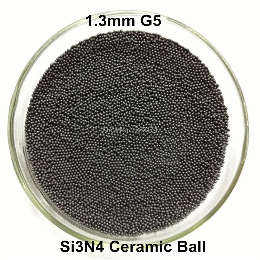 

1.3mm Silicon Nitride Ceramic Ball G5 Si3N4 for Bearing,Pump, Valve ball, linear slider, etc.100PCS/Lot 1.3mm ceramic ball