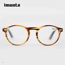 Imwete, ретро очки для чтения, для мужчин и женщин, круглые очки для чтения, женские, черные, красные очки, винтажные, ультралегкие очки, оправа