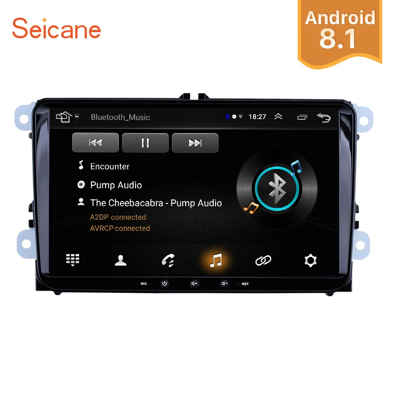 Seicane Android 8 1 font b Car b font Multimedia player 2Din For VW Volkswagen Golf