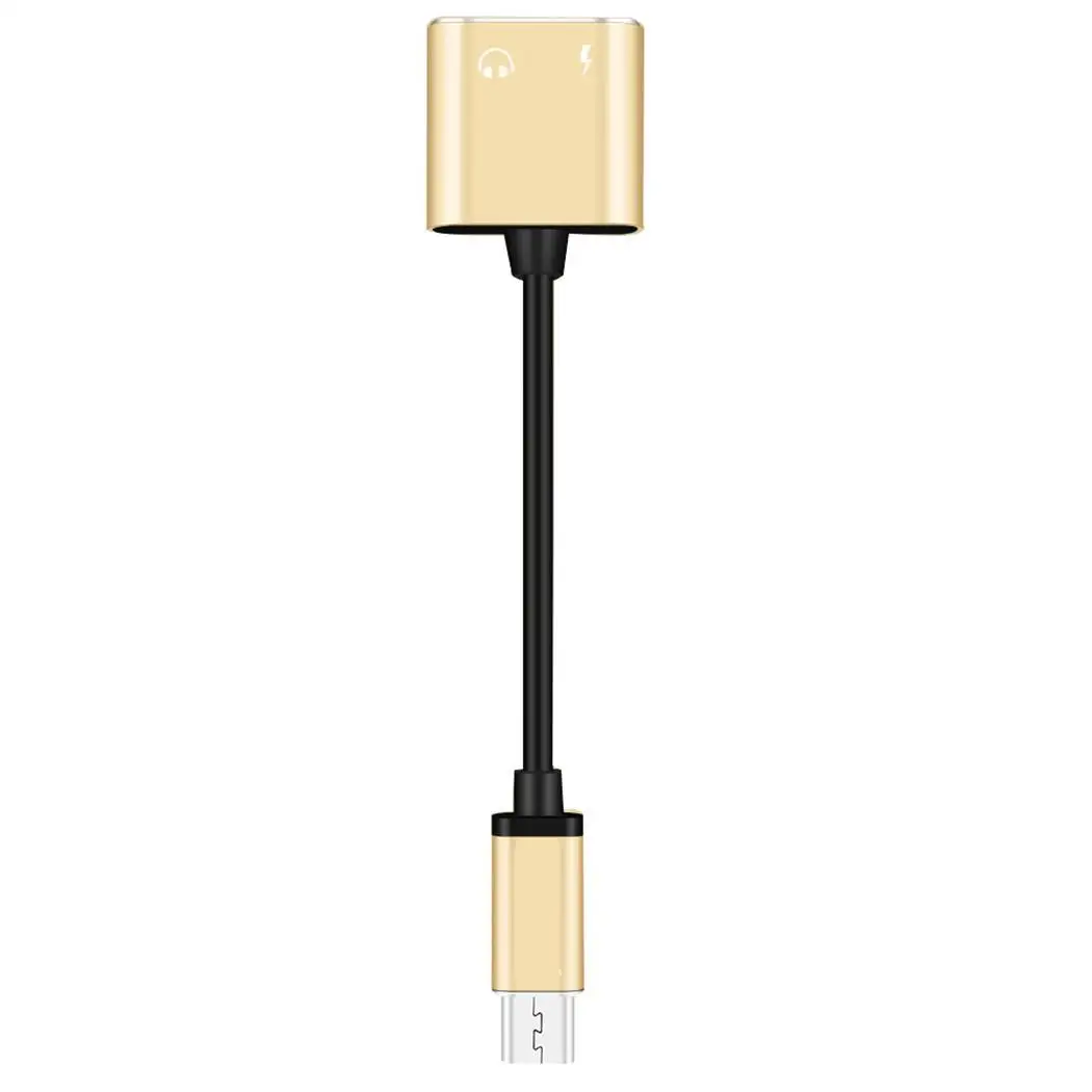 

2 In 1 Type-C To 3.5mm Jack Earphone Type-c male, Type-c female, 3.5MM female Charging Converter Audio Adapter