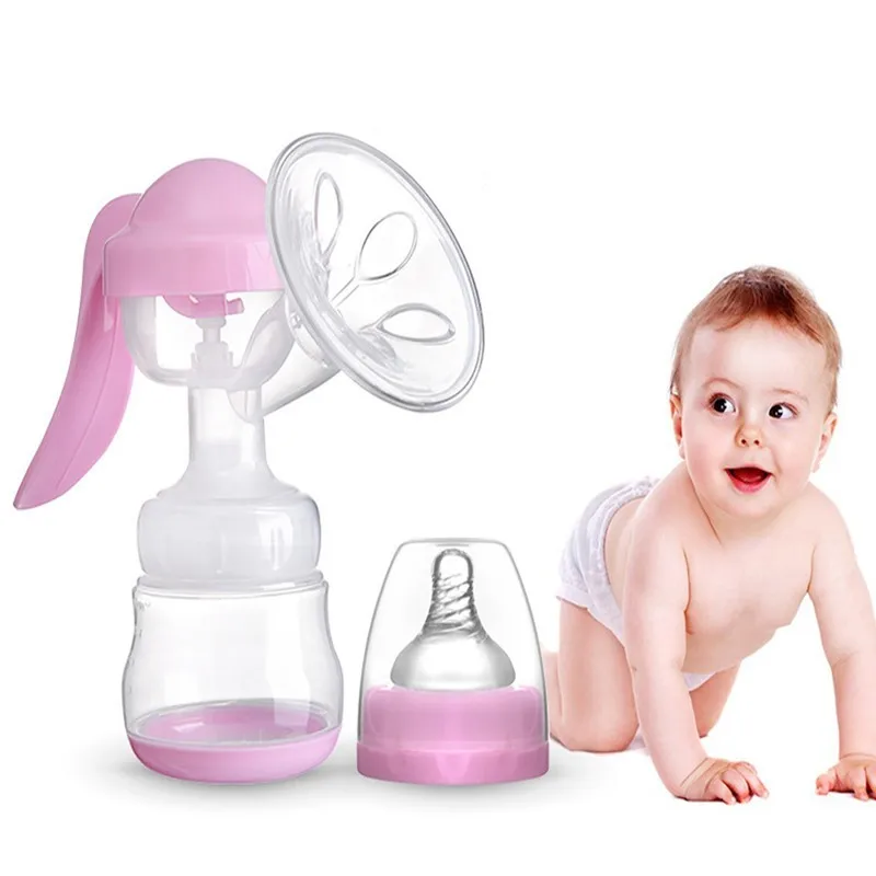 

Manual Breast Pumps Breast Feeding Bottle BPA Free Baby Nipple Suction Women Feeding Breast Pump Pregnant baby care J006