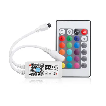 

ARILUX LED Mini bluetooth WiFi RGB RGBW Controller 24Key IR Remote Controller for 3528 5050 LED Strip new