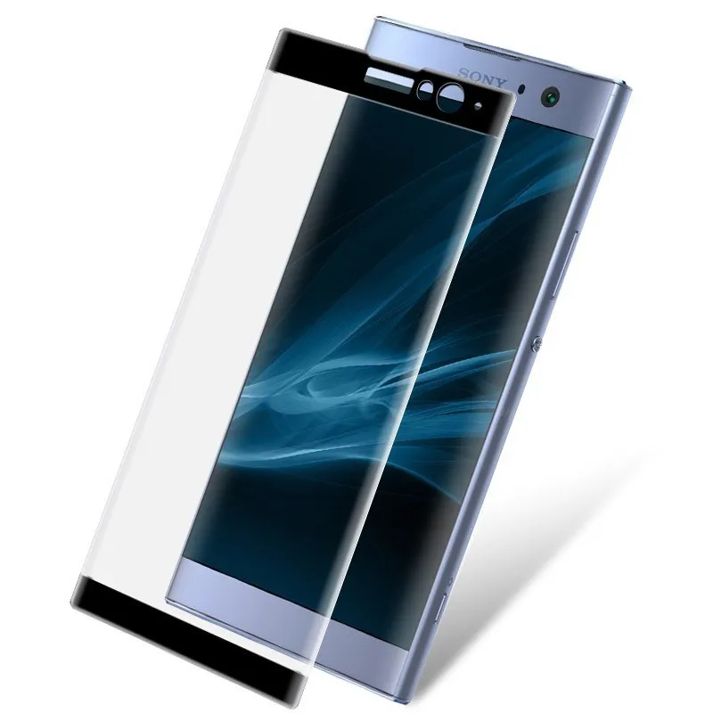

IMAK sFor Sony Xperia XA2 Plus Glass Tempered For Sony XA2 Plus Screen Protector 3D Curved Full Cover Protective Glass