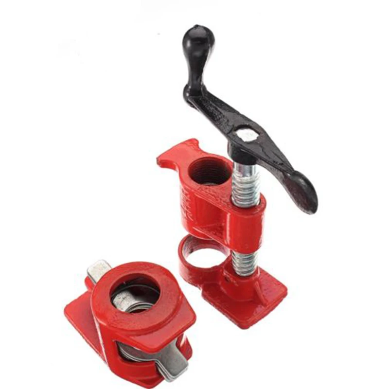

1pcs 3/4inch Wood Gluing Pipe Clamp Set Cast Iron Woodworking Carpenter Tool