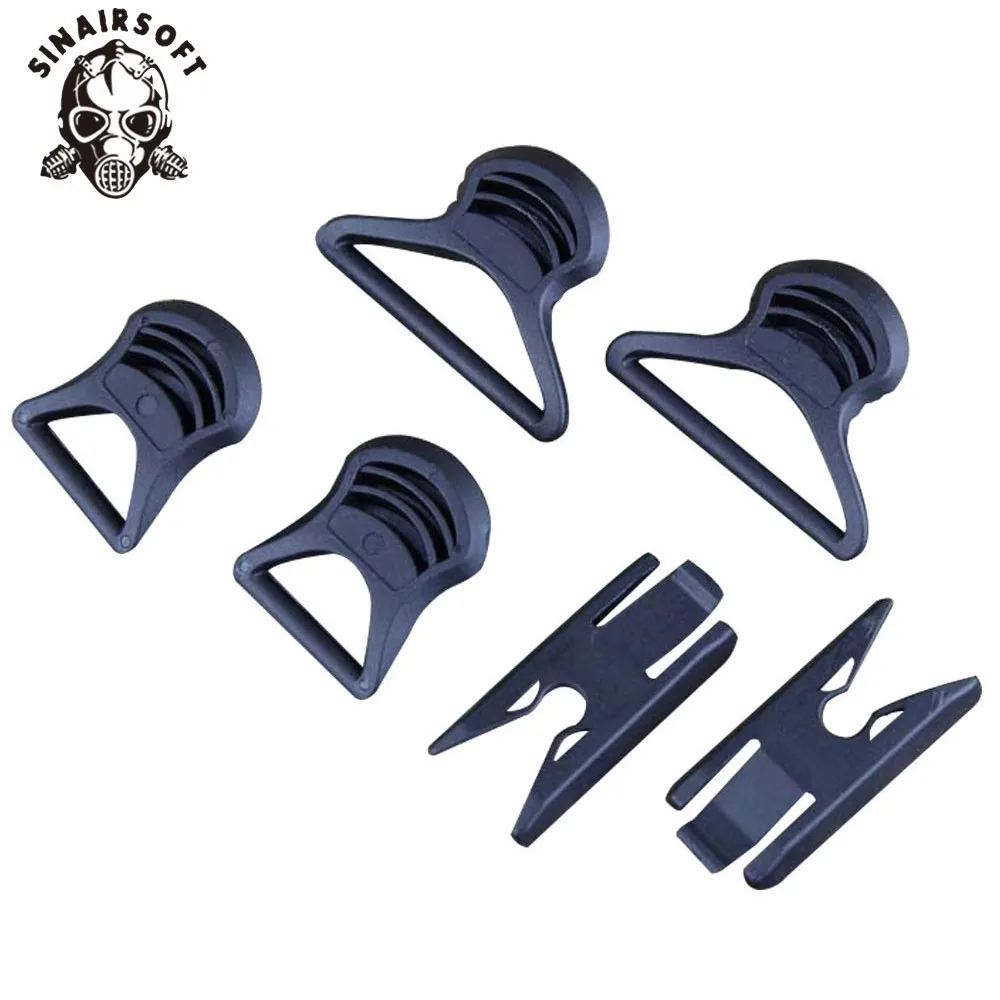 

Tactical FAST Helmet Accessories Goggle Swivel Clips & Plastic Mount Set 9pcs 8620A Dark Earth