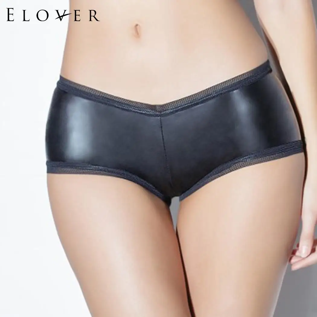 Женское нижнее белье из кожи Elover сексуальное эротическое сексуальные трусики