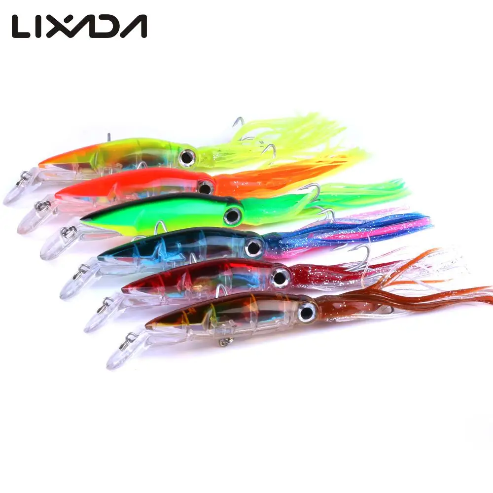 14cm / 40g Bionic Squid Baits Artificial Fishing Lures Hard Squid