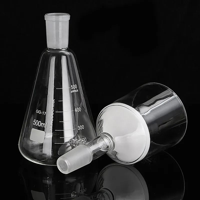 Beste 500 ml Zuig Filtratie Apparaat 150 ml Buchner Trechter Erlenmeyer + Slang School Laboratorium Benodigdheden