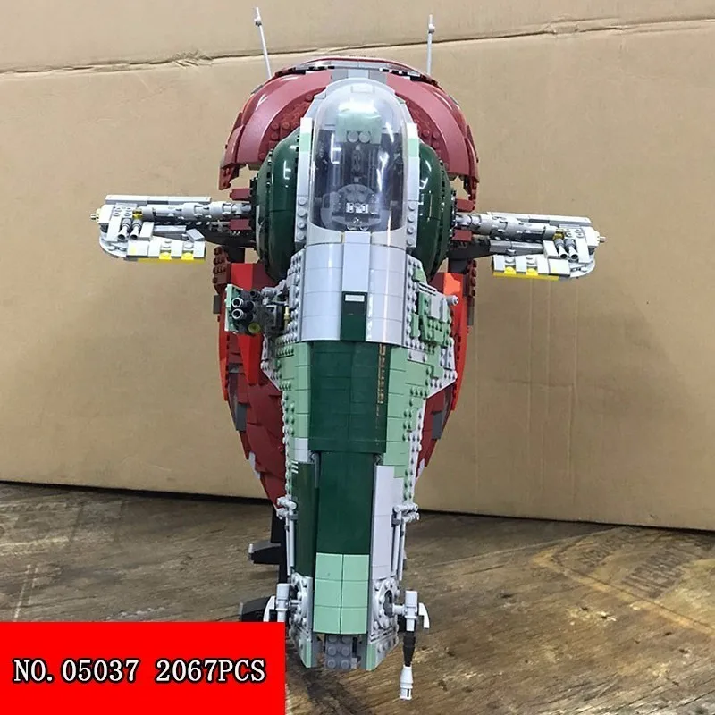 

New Lepin Block 05037 Star Wars Series UCS Slave First Assembling Spelling Insert Building Blocks Alpinia 2067pcs Children Toys