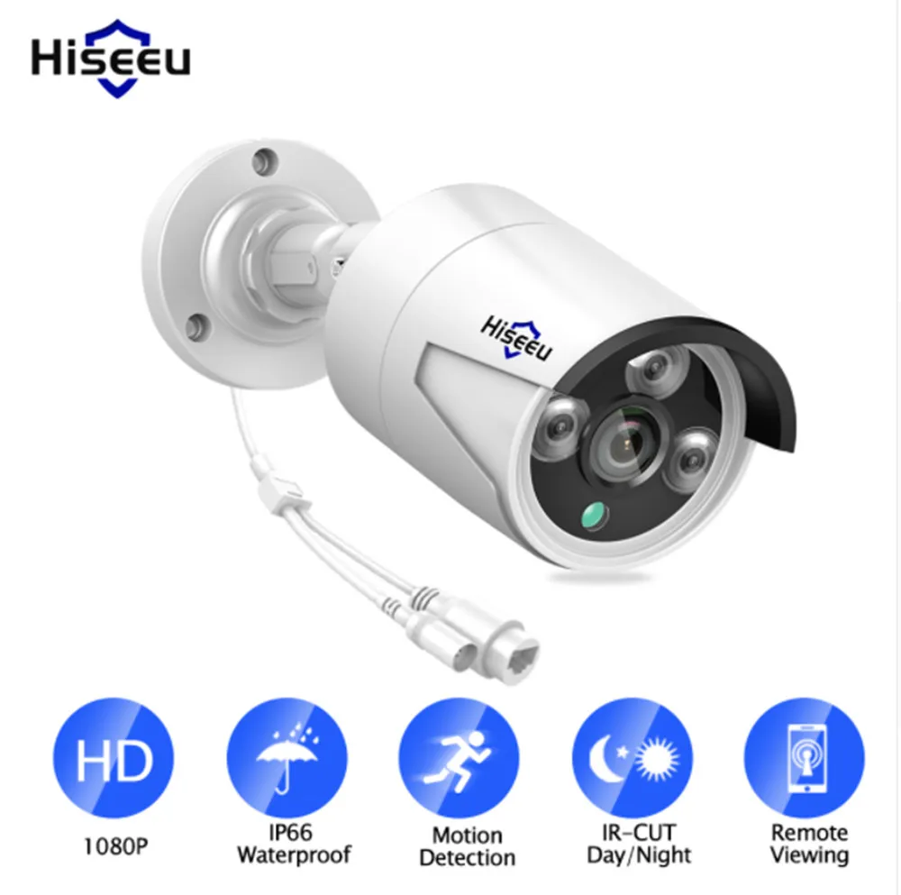 

Hiseeu HB612 1080P 2.0MP 3.6mm POE Mini Bullet IP Camera