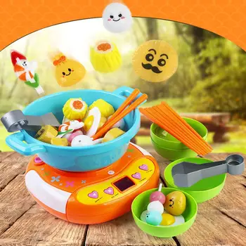 

Children Simulation Kitchen Toy Young Chef Cookware Playset Pretend Play Toys For Children Interactive Fun Educational Toy