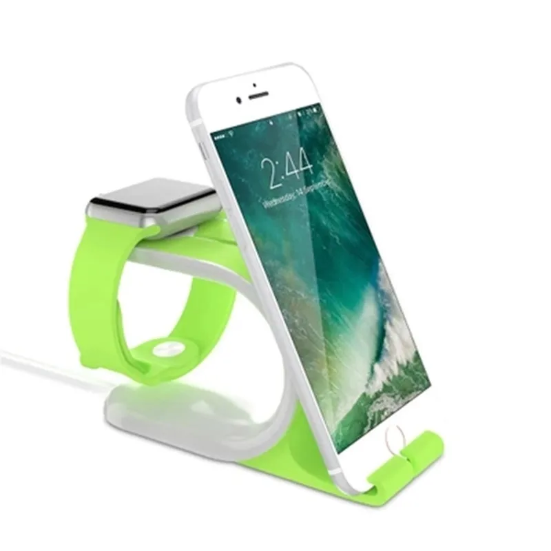 Силиконовая подставка 2 в 1 для iWatch 4 3 держатель Apple Watch аксессуары iPhone 38 мм 40 44 42