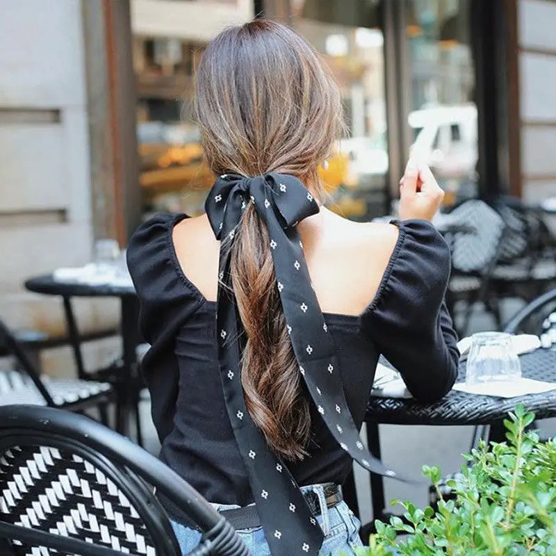  Lolita Style Womens Summer Long Puff Sleeve Elegance Square Neck Loose Tops Blouse Ladies