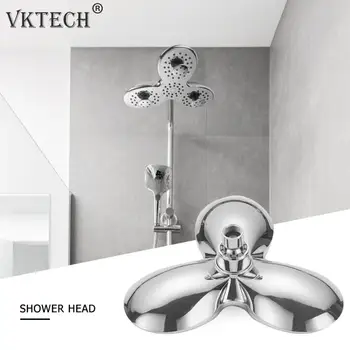

ABS Electroplated Rotatable Top Rain Shower Head Wall Mounted Water Saving Pressure Spray Nozzle Bath Shower Head Sprayer