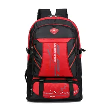 Большой 65L мужской женский рюкзак дорожные сумки вещевой багаж функциональный водонепроницаемый спортивный выходной большой мешок carry-on luis vuiton