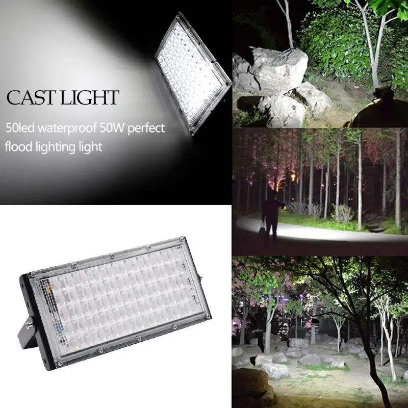 

50W 50 LED Floodlight IP65 Waterproof Outdoor Garden Courtyard Security Lamp Street Light Landscape Lighting