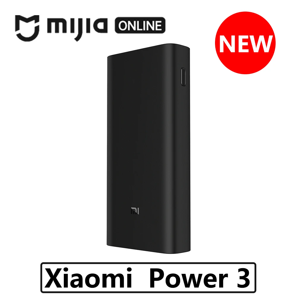 

Original Xiaomi Power Bank 3 2000mAh Portable Charger Support Two-way fast charge Dual USB bateria externa cargador portati