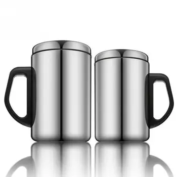 

1pc 350/500ml Outdoor Drinking Cup Stainless Steel Thermoses Cup with Handle Camping Travel Picnic Insulation Mug #1128