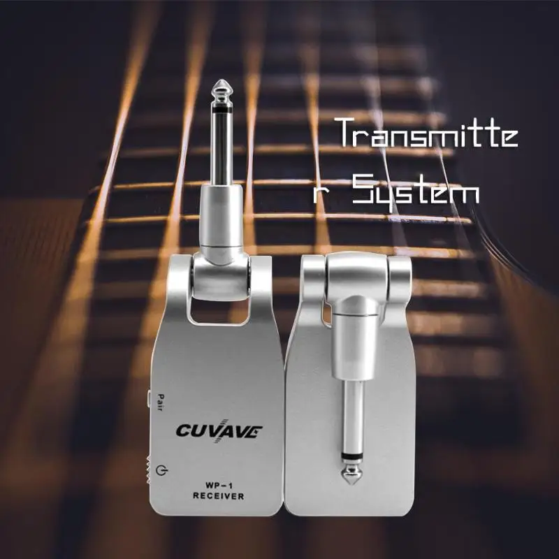 

24-bit Wireless Guitar Transmitter System USB Rechargeable Electric Guitar Transmitter Receiver Set 30 Meters Transmission Range