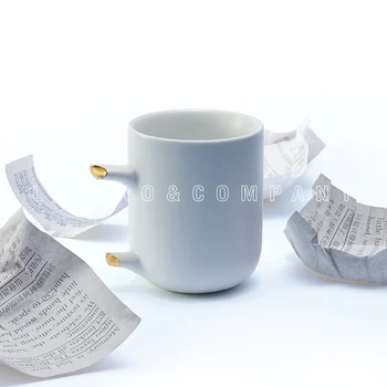 

240ml broken mug with special shape birthmark Fit the palm of your creative coffee cup