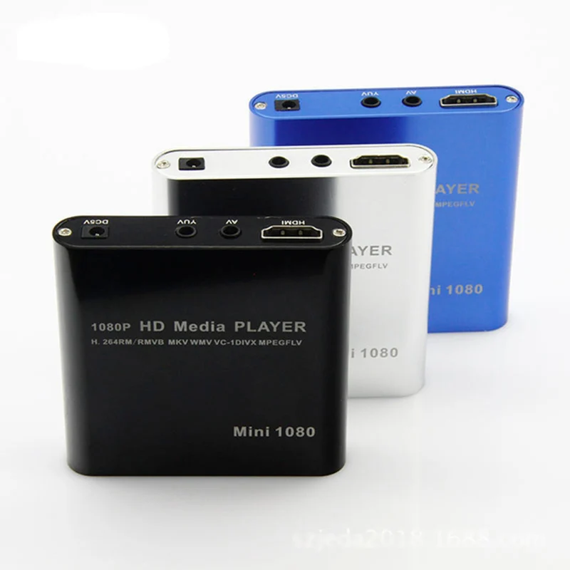 LEORY 1080 P мини HDD Media Player HDMI AV USB HOST Full HD с SD MMC Card Reader Поддержка H.264 MKV AVI 1920*1080 P 100 Мбит - изображение