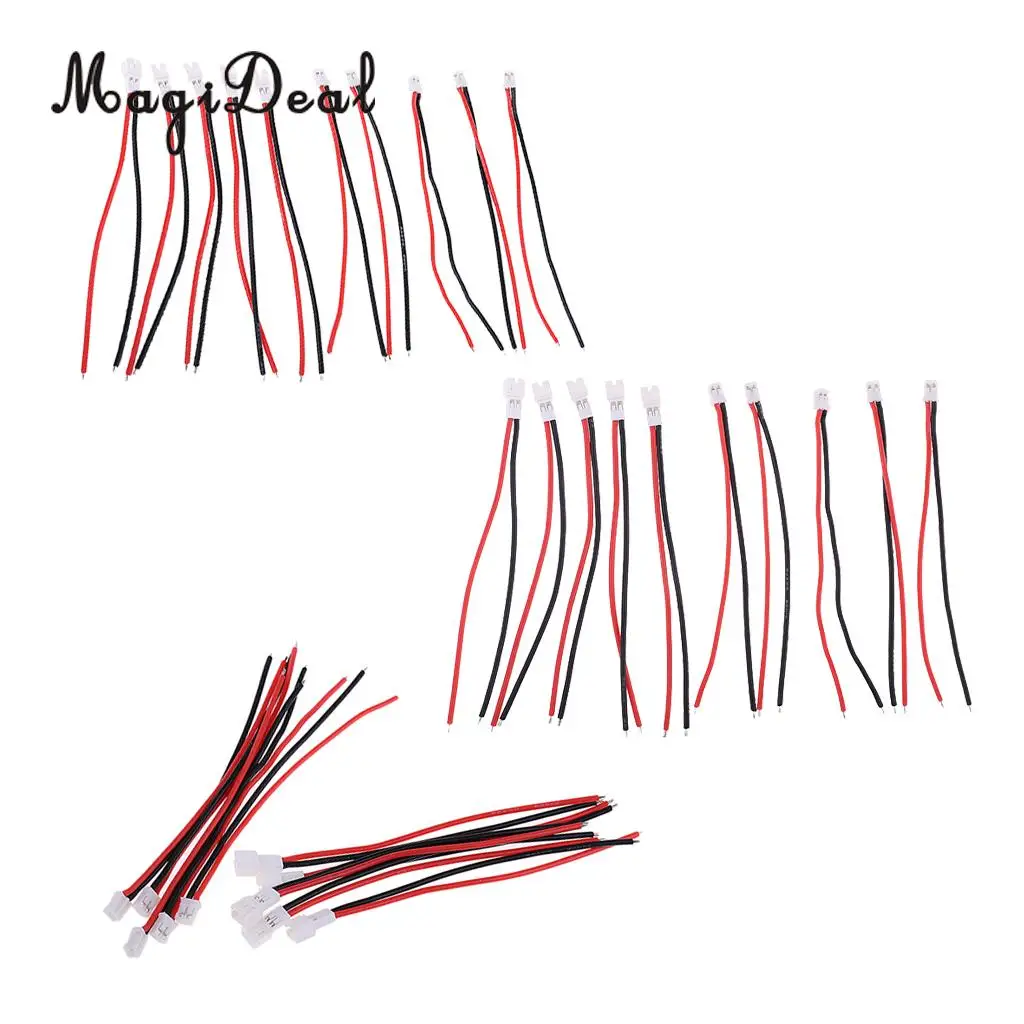 

MagiDeal 20Pcs RC Model Lipo Battery Charging Extension Line Cabel JST-PH 2.0 Sockets Wire Harness