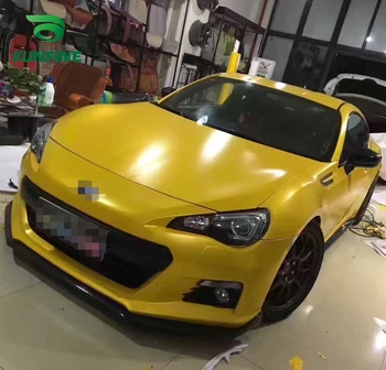 

Car Styling Wrap Electro-optic yellow Car Vinyl film Body Sticker Car sticker With Air Free Bubble For Motorcycle Car Part
