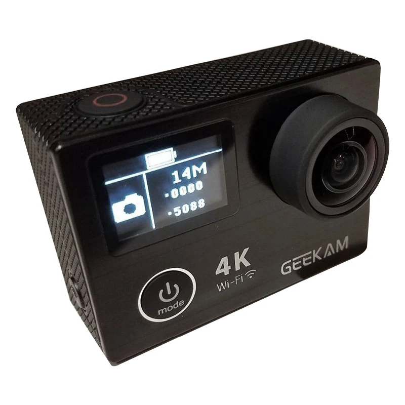 Горячие TTKK GEEKAM действие Камера K8 Ultra HD 4 K WI FI Спорт 360VR 1080 P двойной 2 дюйма ЖК