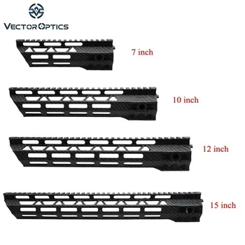 

Vector Optics M-LOK Free Float 7" 10" 12" 15" Polymer Carbon Fiber Picatinny Rail Handguard Ultra Slim & Light fit AR15 M4 M16