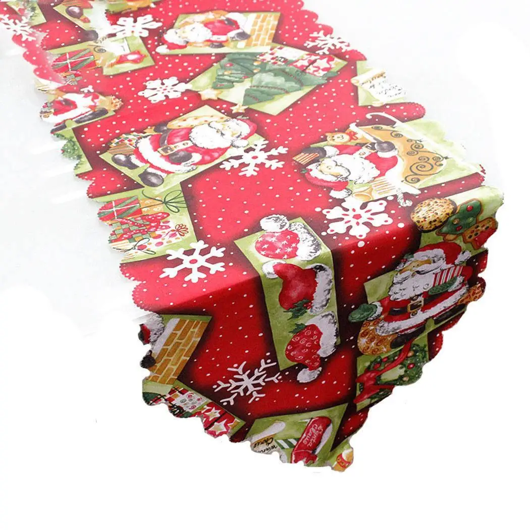 

Christmas Table Flag Cloth Cover Banquet As picture Party Dinning Table Decorations