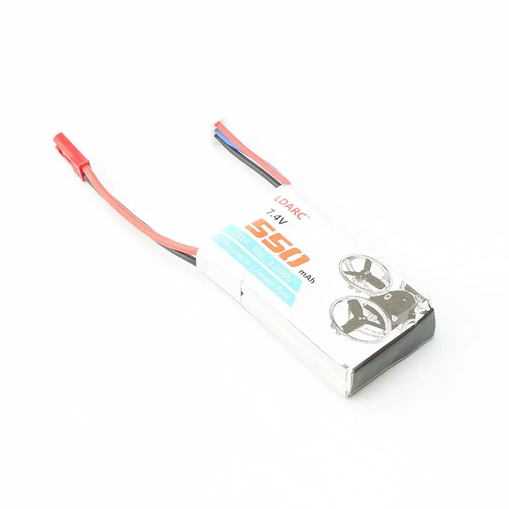 4 шт. LDARC 550 мАч 2S 7 В 80C/160C Lipo батарея JST Plug Micro aircraft Mini Quadcopter FPV Racing Drone babyhawk|Детали и