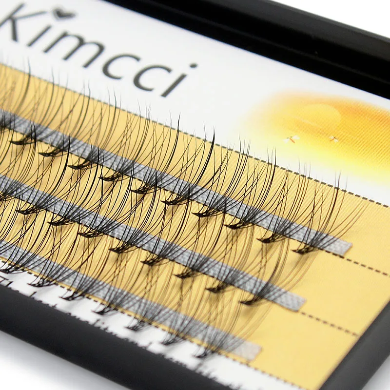 Пряди для наращивания ресниц Kimcci 60 пряди толщина 0 1 мм натуральная норковая