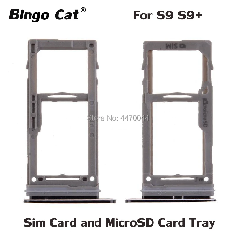 

New Dual SIM Card Slot / Micro SD Card Tray Holder Adapter For Samsung S9 Plus S9Plus G950F G955F SIM/SD Card Trays Replacement