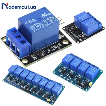 

DC 5V 1 2 4 8 One Channel Relay Module Board DC 5V Low Level for SCM Household Appliance Control for Arduino DIY Kit