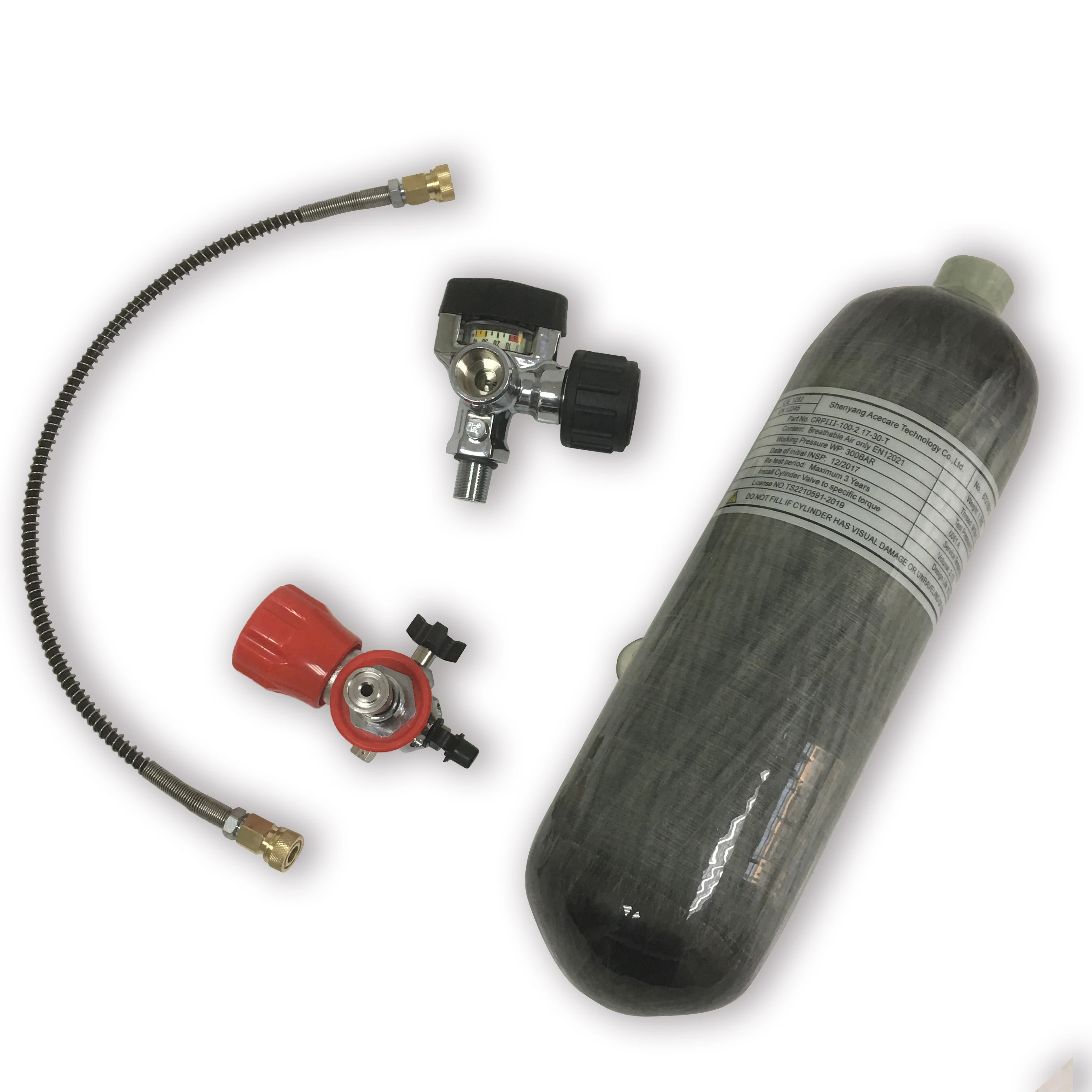 AC1217301 2.17L 4500Psi 30Mpa Carbon Fiber Tank Airgun For Hunt Pcp Condor Mini Scuba Tank Compressed Air Rifle Drop Shipping 