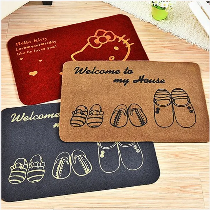 Напольный коврик с героями мультфильмов, домашний коврик, коврик для прихожей, кухонная водопоглощающая подушка для ванной комнаты, нескользящий ковер для детской комнаты