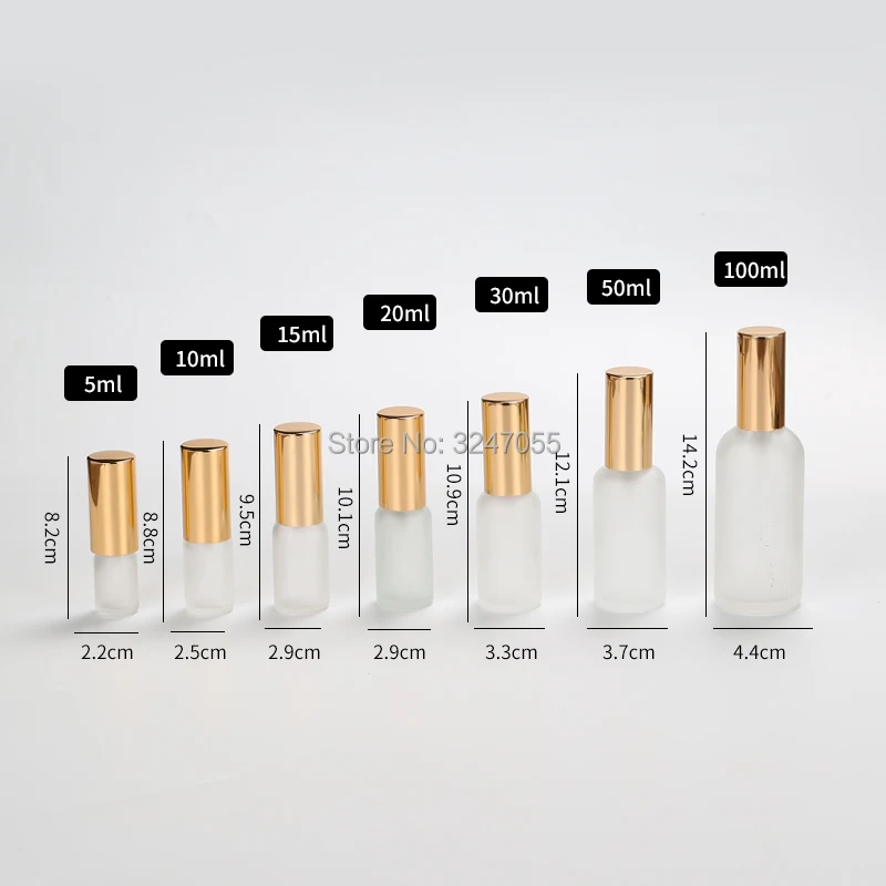 5ml10ml15ml20ml30ml50ml100ml стеклянная Косметическая прозрачная матовая