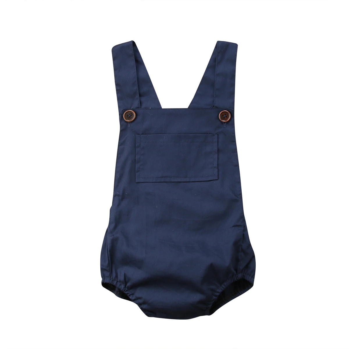 navy blue baby romper