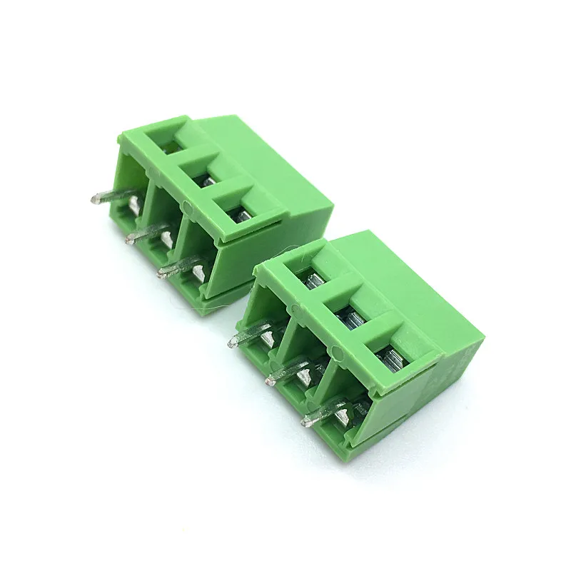 

Free Shipping 100pcs/lot KF128 5.0MM 3Pin PCB Screw Connecting Terminal Block Connectors 300V 10A KF128-3P Plug-in 5MM Green
