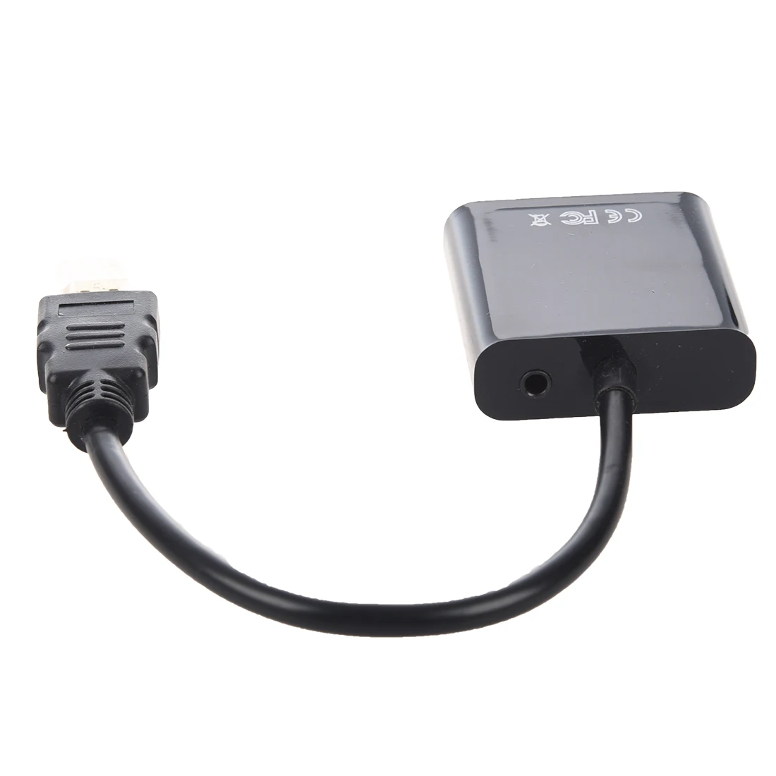  Hdmi a Vga Convertitore Adattatore Jack Audio da 3.5 Mm Full Hd 1080P Nero-Hot